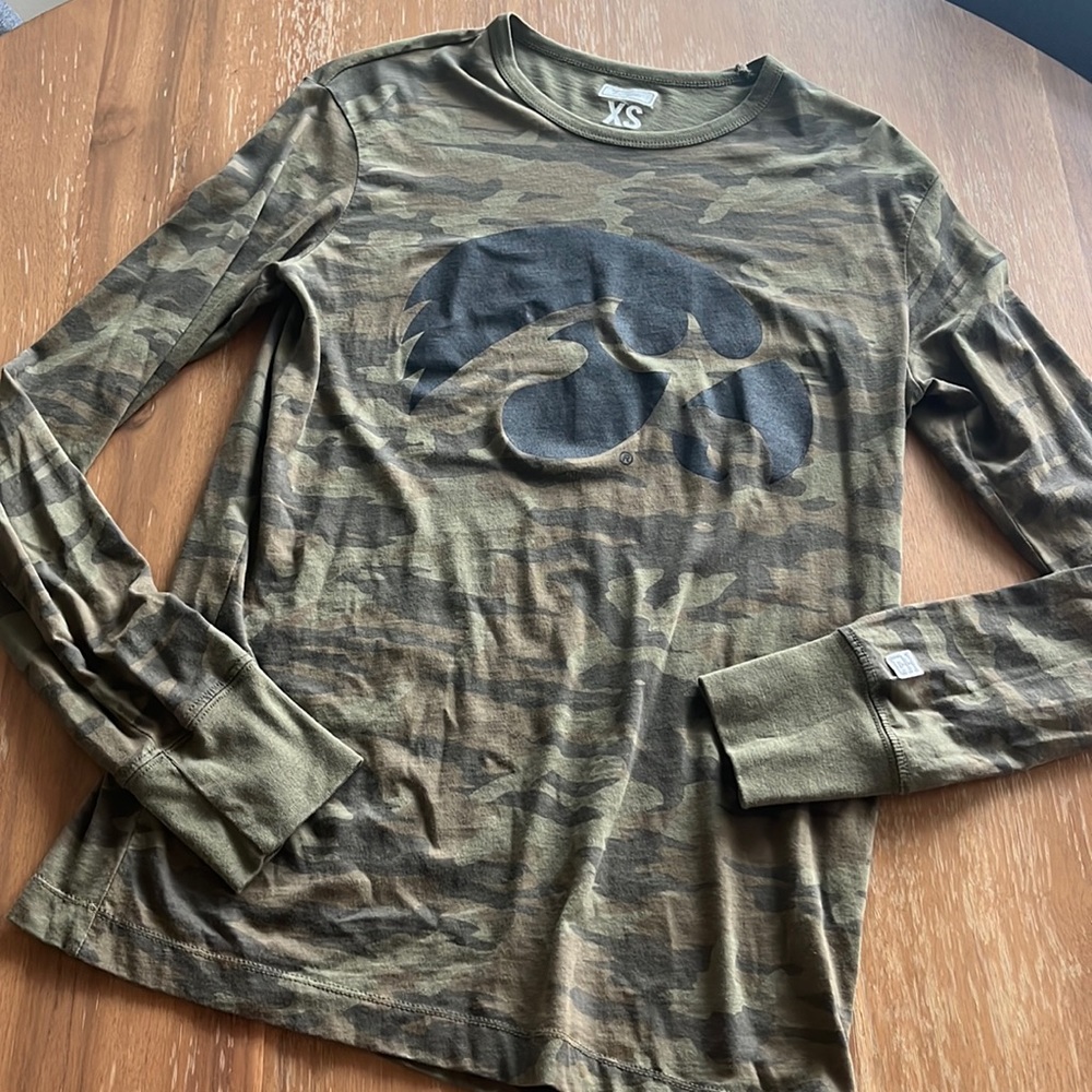 Iowa Hawkeye Camo Long Sleeve